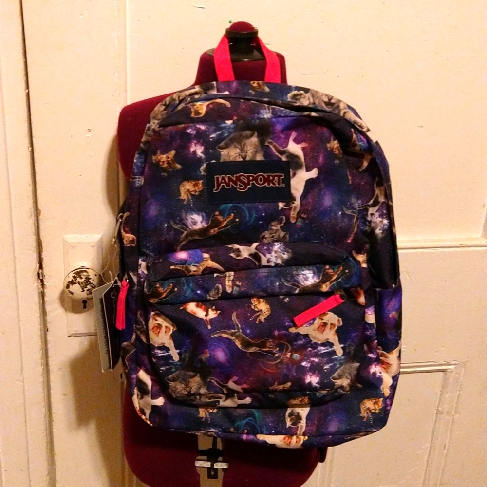 "Astro Kitty" Jansport Superbreak backpack NWT